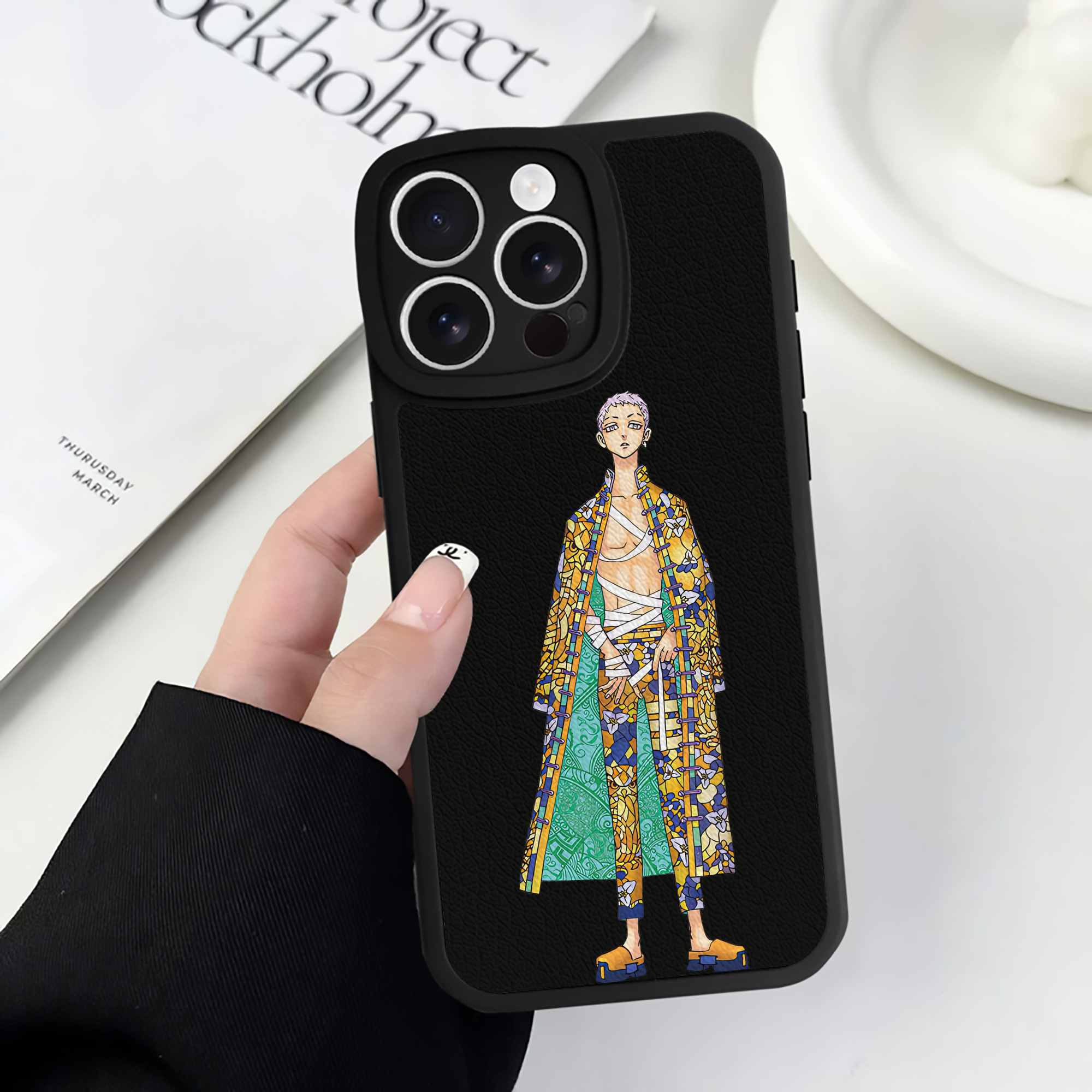 （画像用） 東京リベンジャーズ Tokyo Revengers 【iPhone 16シリーズ対応】シリコンスマホケース（レザー調） 材質：シリコン